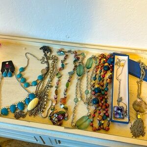 Lot of costume jewelry.
